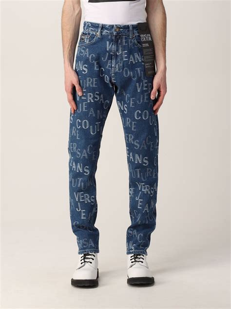 versace jeans couture indigo baggy jeansd|Versace chromo couture jeans.